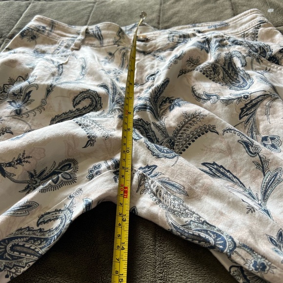 Anthropologie Blue and White Wide Leg Pants - Picture 7 of 10